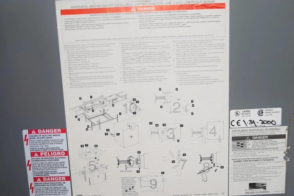 SQUARE D I-Line II Busway Tap Box PTB516GH Ser. 2 3P4W 600v 1600A 1600 Amp (NEW)