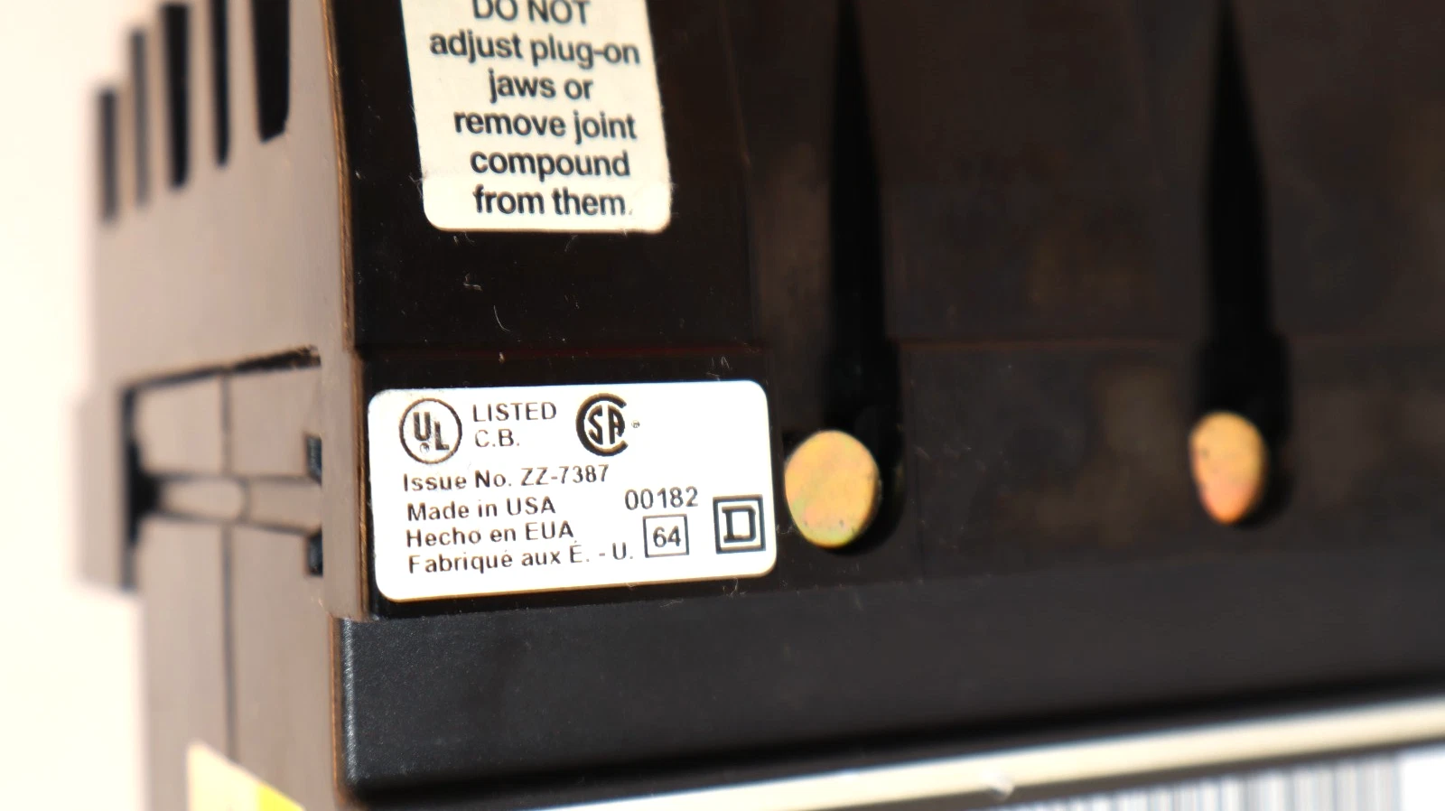 Used Square D 90A Circuit Breaker Thermal-Magnetic FC34090 90 Amp 3P