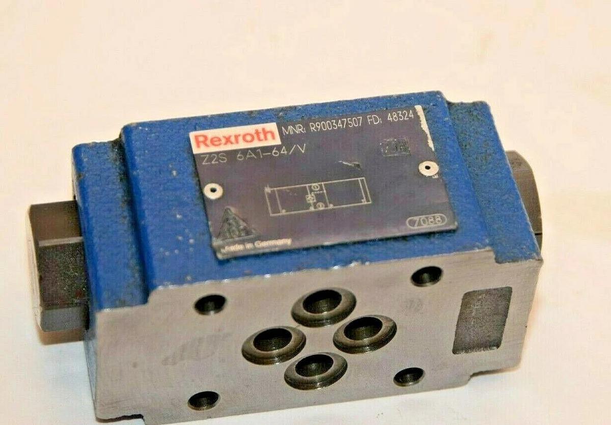 Used Rexroth Valve R900347507 Z2S 6A1-64/V  Z2S6A1-64/V