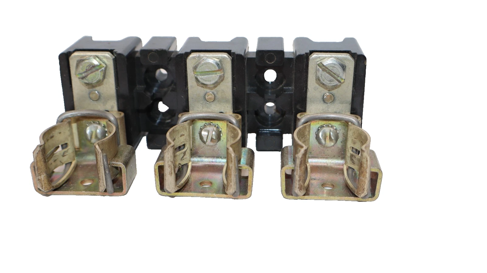 Used Allen Bradley Fuse Clip Holder Unit 60A 600V 4011682528 , Vintage
