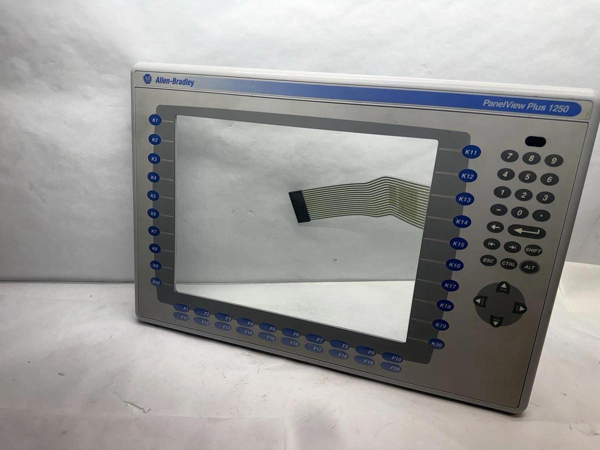 Used Allen-Bradley PanelView Plus 1250 12.1" Touchscreen keypad frotcover Glass 2711P