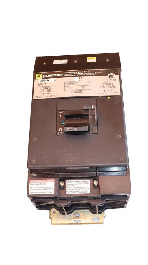 Used Square D I-Limiter Circuit Breaker LI36350 350A 350 Amp 3p 600v
