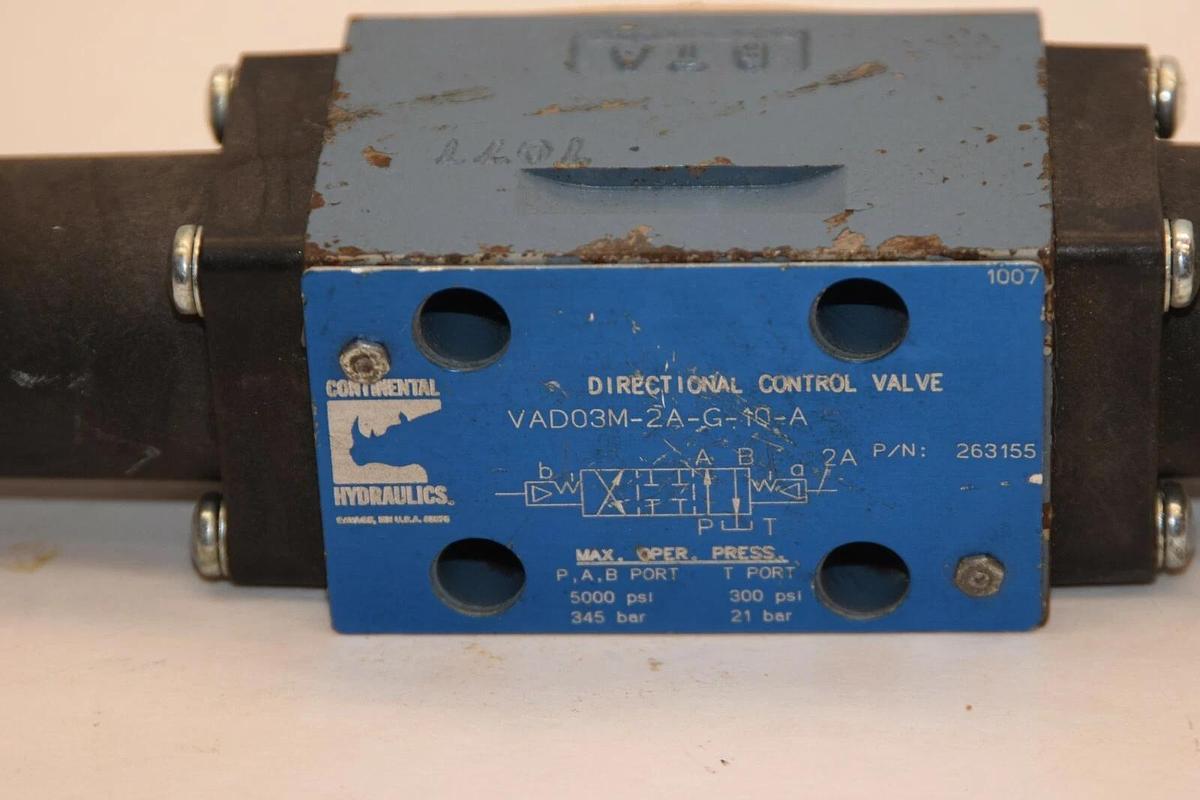 (NEW) CONTINENTAL HYDRAULICS VAD03M-2A-G-10-A 300psi 21bar Directional Valve