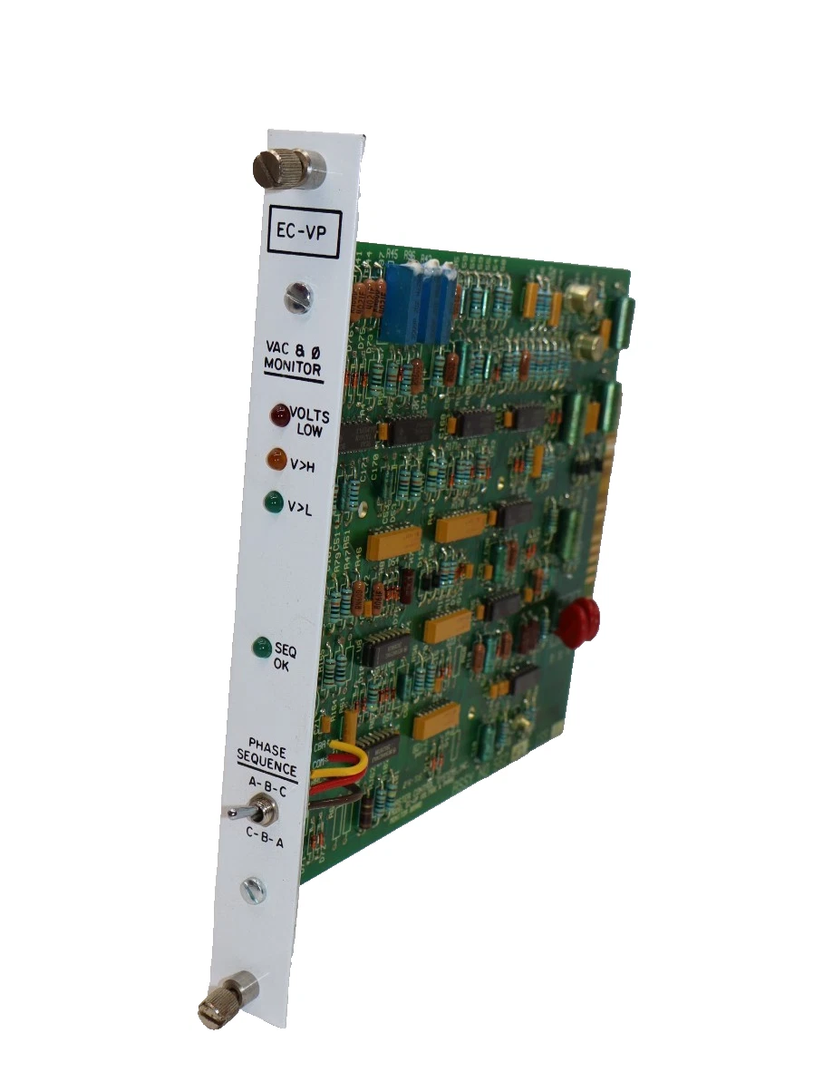 Used MASTER CONTROL SYSTEMS Voltage & Phase Monitor Board Card EC-VP ECVP 562127