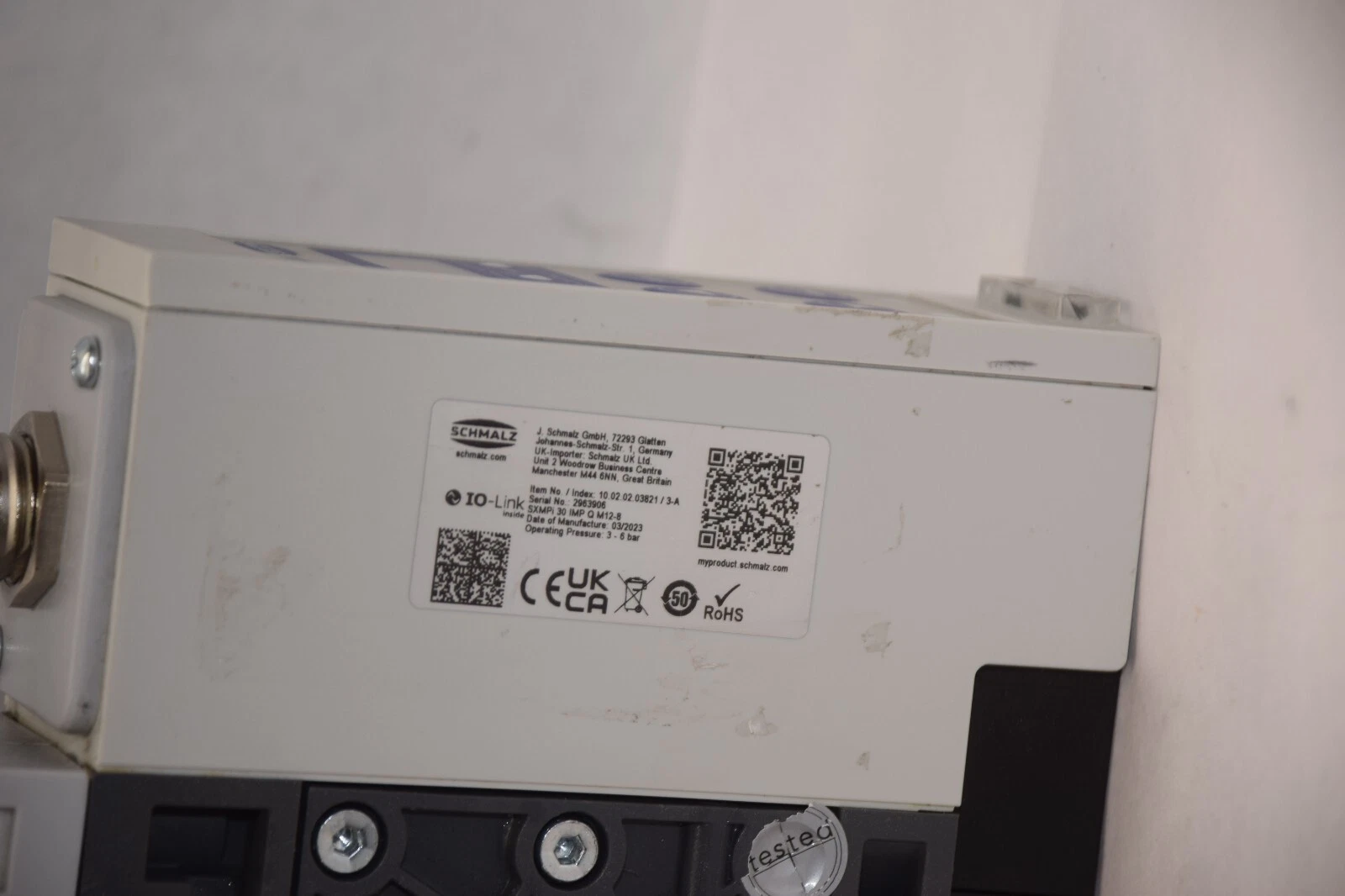 (NEW) SCHMALZ SXMPi 30 IMP Q M12-8 IO-LINK Vacuum Pump