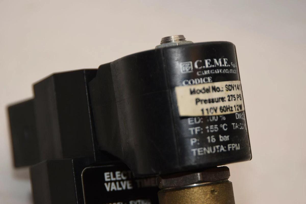 C.E.M.E EVTII20 120V Electronic Valve Timer With SDV1413 Pressure Valve (NEW)