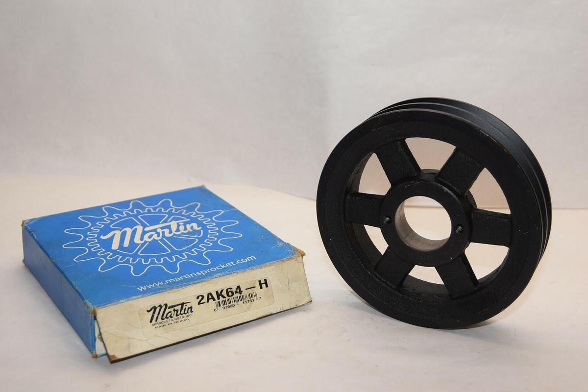 (NEW) MARTIN 2AK64-H 2AK64H Double Groove Pulley
