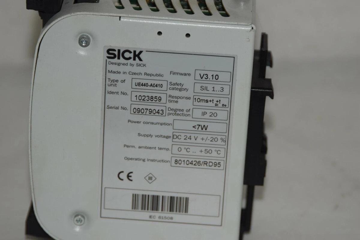 Used SICK Interface Safety Controller UE440-A0410  UE440A0410 V3.10