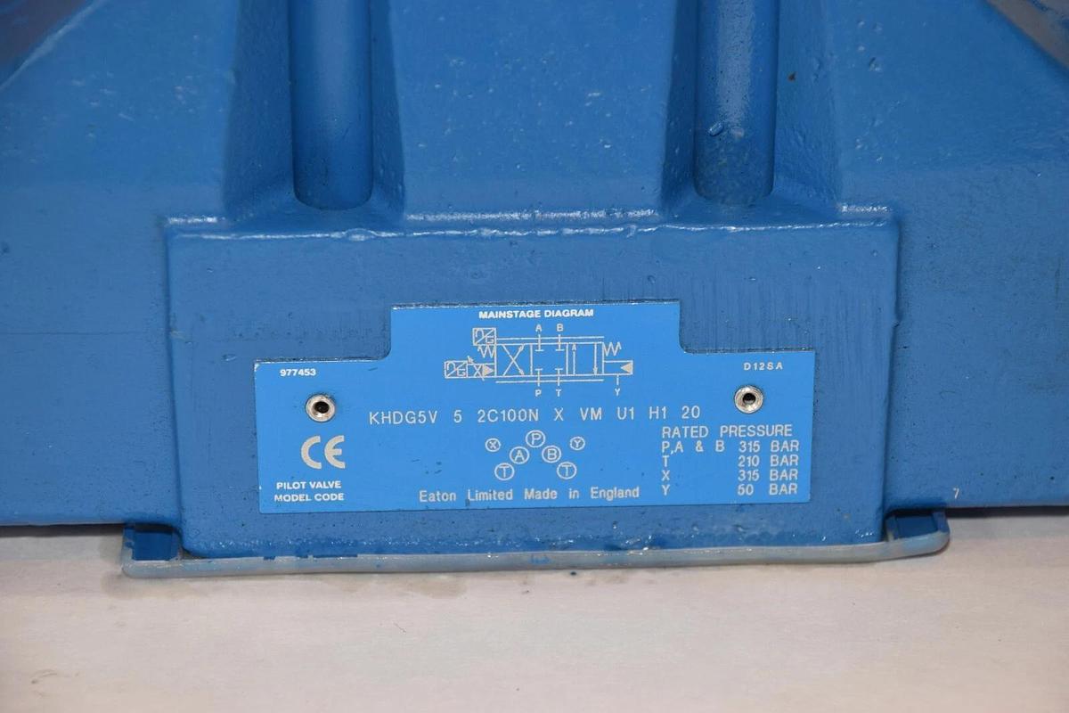 Eaton Vickers Electro-Hydra Proportional Valve KHDG5V-5-2C100N-X-VM-U1-H1-20 NEW