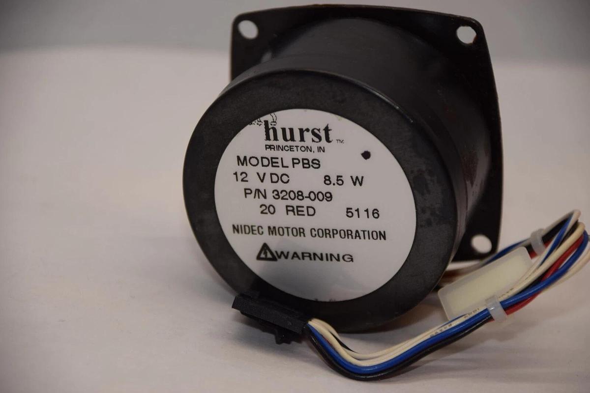 (NEW) HURST / NIDEC MOTOR CORP. PBS , 3208-009 12Vdc 8.5W Gear Motor