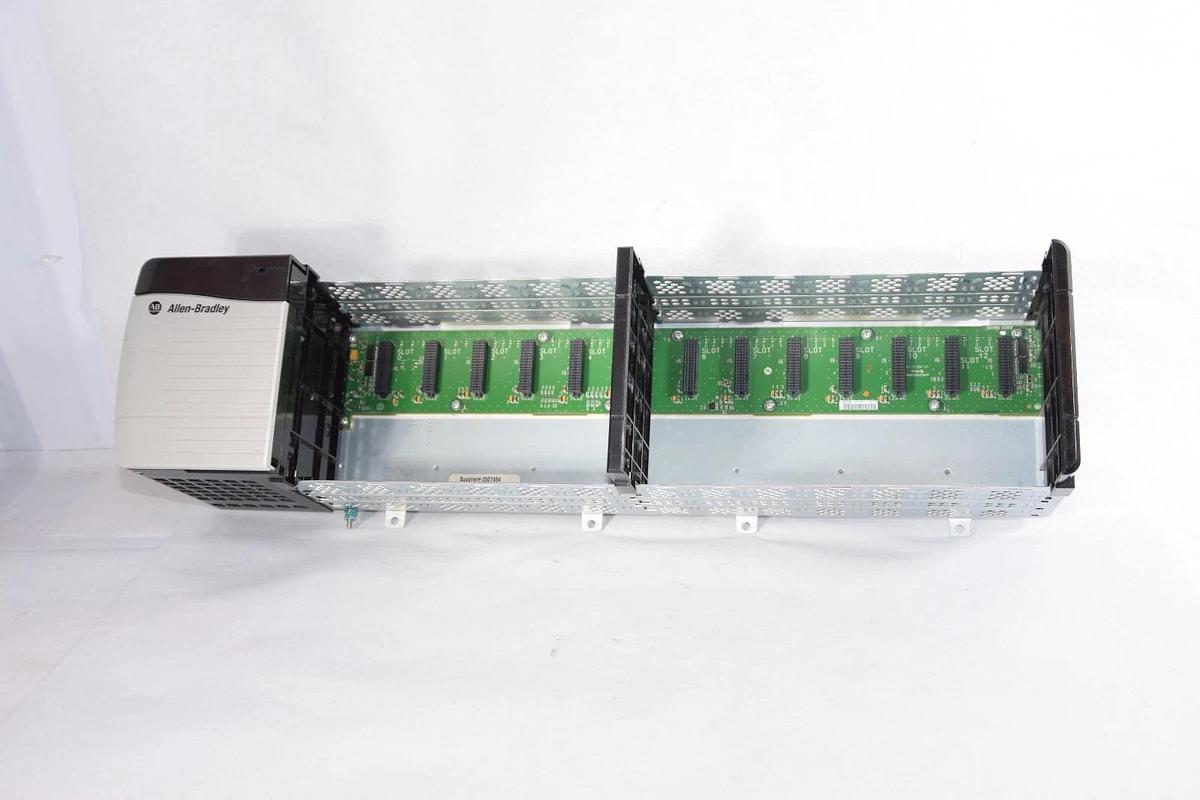 Used ALLEN BRADLEY 1756-A13 1756A13 Ser B 13 Slot Chassis W/ 1756-PA75/B Power Supply