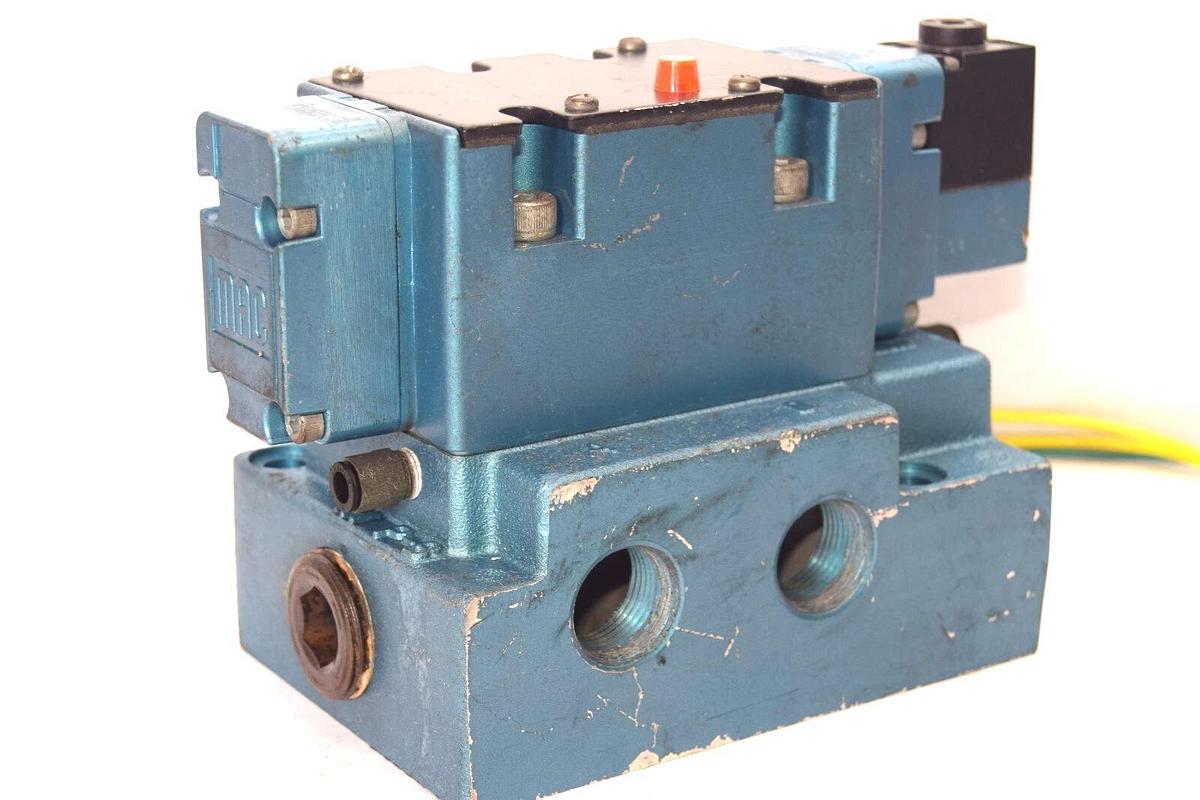MAC VALVE 6613A-222-PP-501DA , 6613A-000-PP-501DA 85-105psi Pneumatic Valve NOS