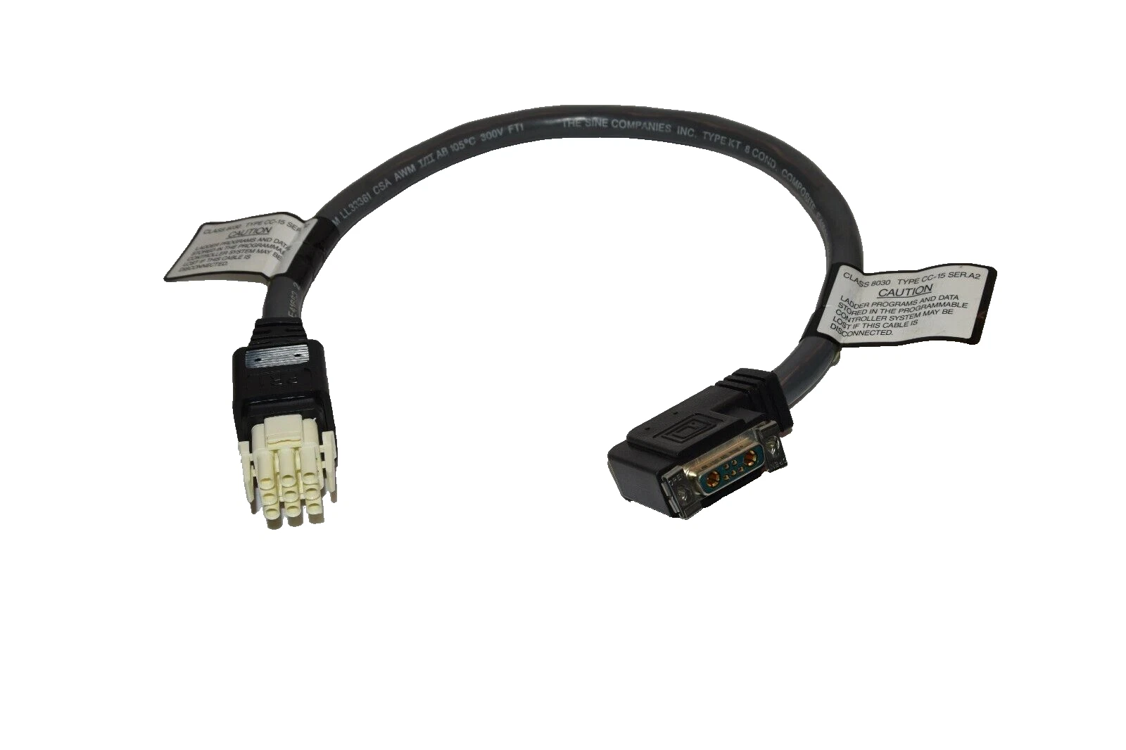 Used Square D Symax power supply Cable 8030 CC-15  A2  PR1 L33361 for PS25 PS35