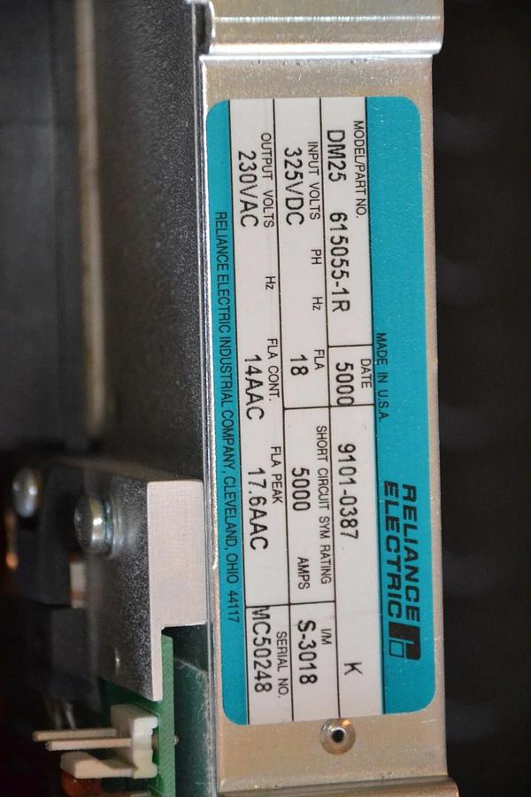 Used Reliance Automax SA500 AC Power Module DM25 615055-1R 9101-0387 91010387