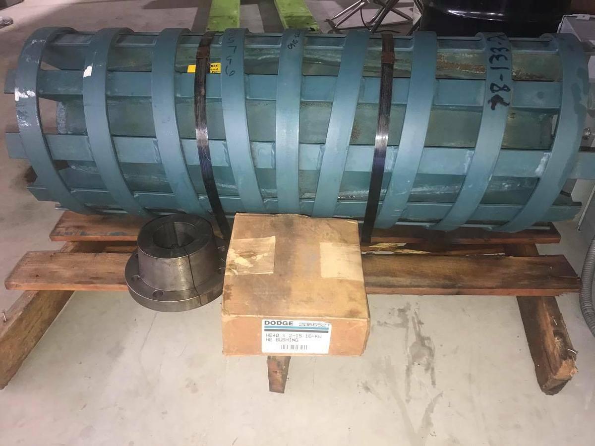 Dodge Spiral Conveyor Pulley 1925121-1-7/04  14" x 37"  1925121 1 7/04