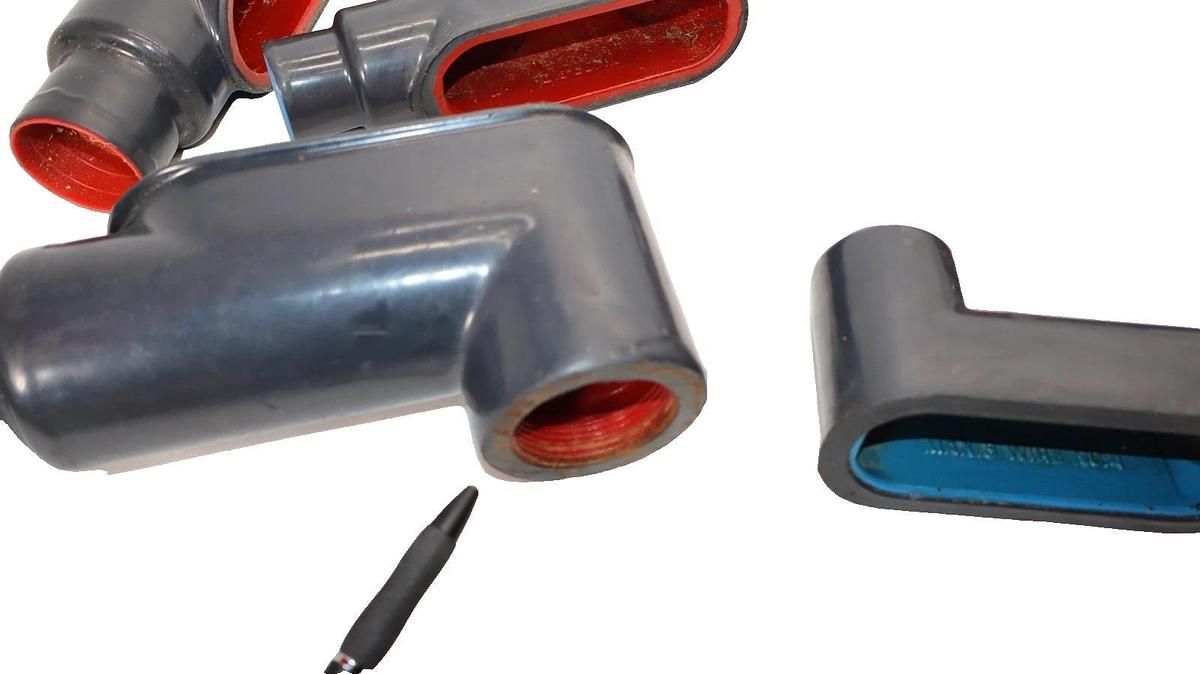 Used Plasti-Bond RedH20T 90° Conduit Body (Lot of 5)