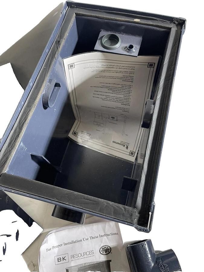 John Boos GT-8 Grease Trap Interceptor 8 lbs Oil Grease Cap. 4 GPM Flow PDI Cert