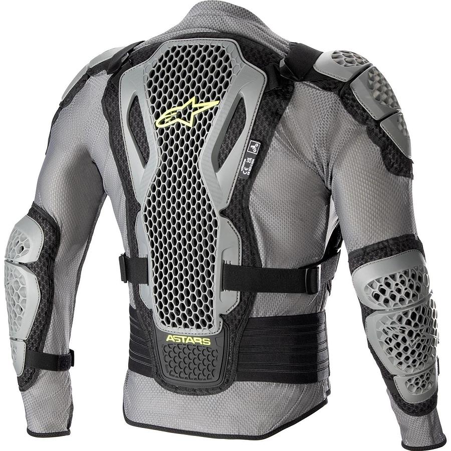 (New) BIONIC 6506823 Action V2 Protection Jacket Gray / Black / Yellow - Large