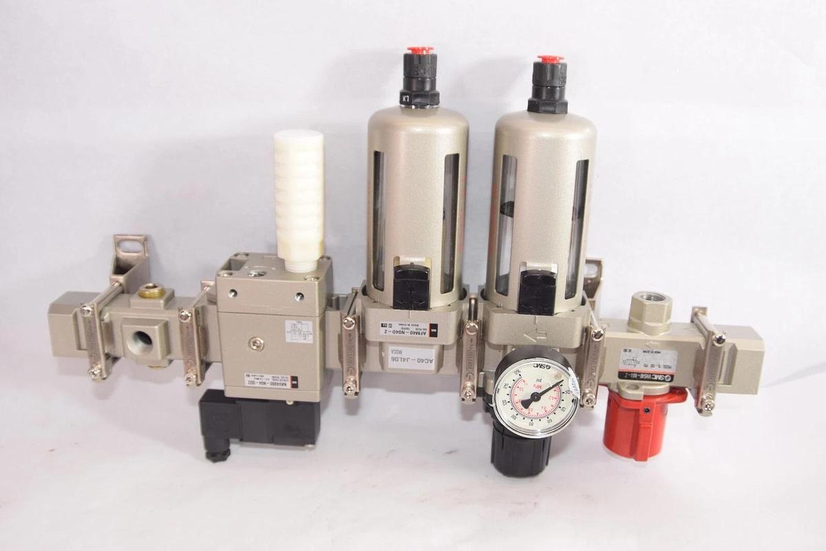 (NEW) SMC AC40-J4L06 AMF40-N04D-Z NAV400-N04-5DZ VHS40-N04-Z Combo Assembly