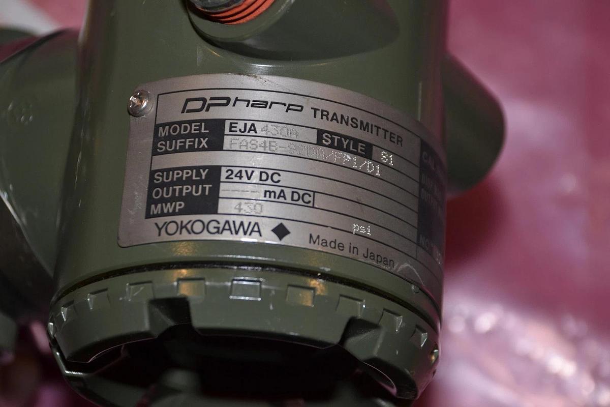 Used Yokogawa DPharp Transmitter EJA430A Style S1 FAS1B-92DA/FF1/D1 24vdc