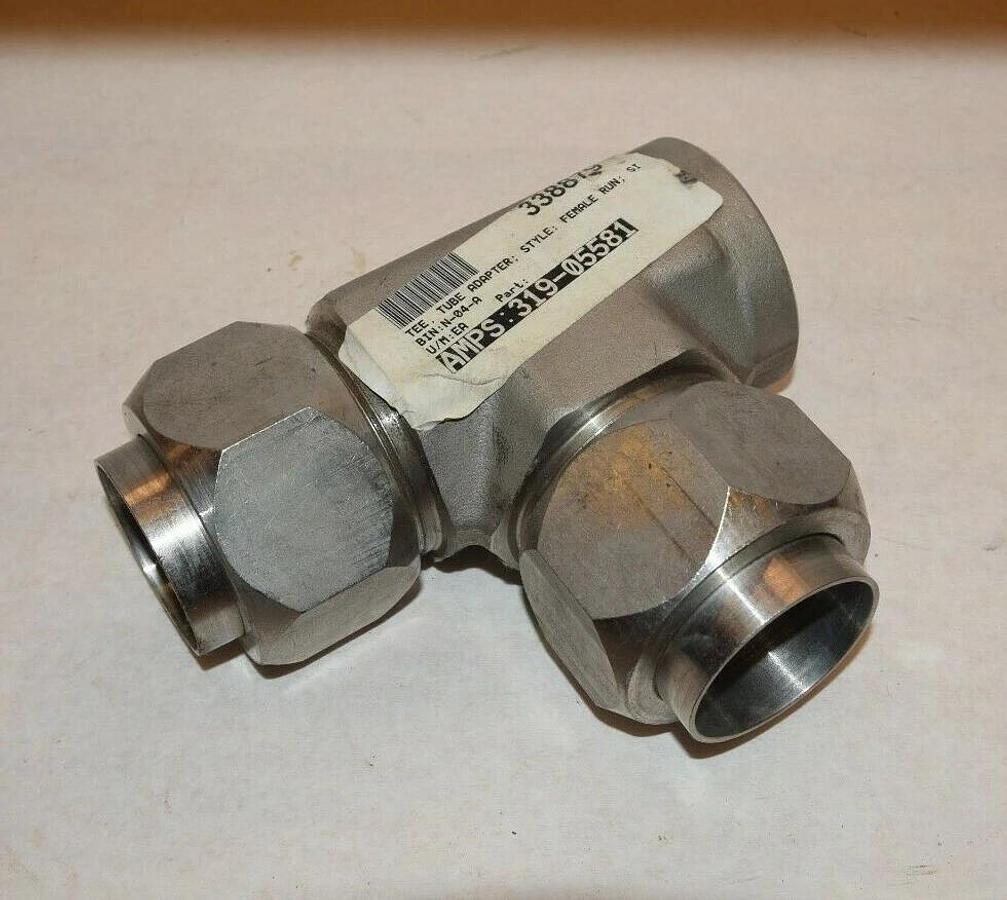 Stainless Steel Swaging Tee Tube NPT Union 2" Tube x 2" Tube 2" Npt (Swagelok ?)