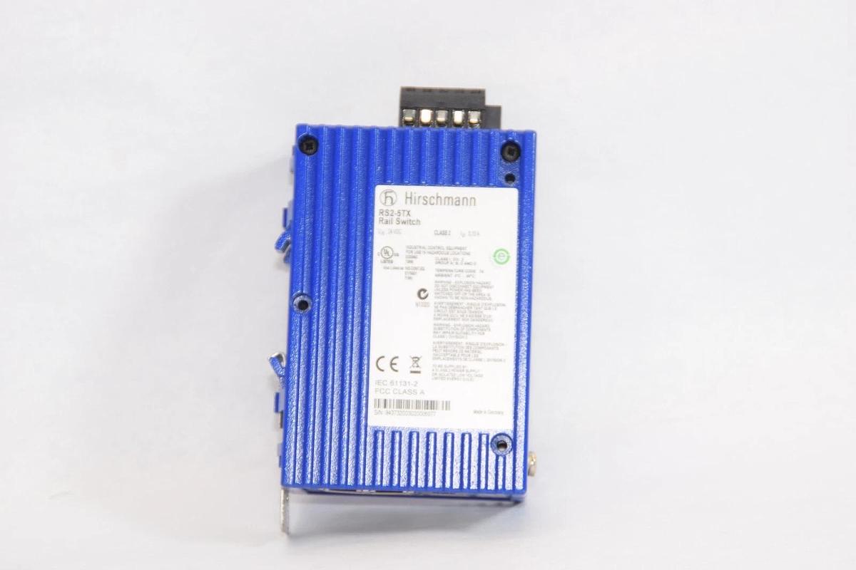 Used HIRSCHMANN RS2-5TX 24Vdc 0,13A Rail Switch