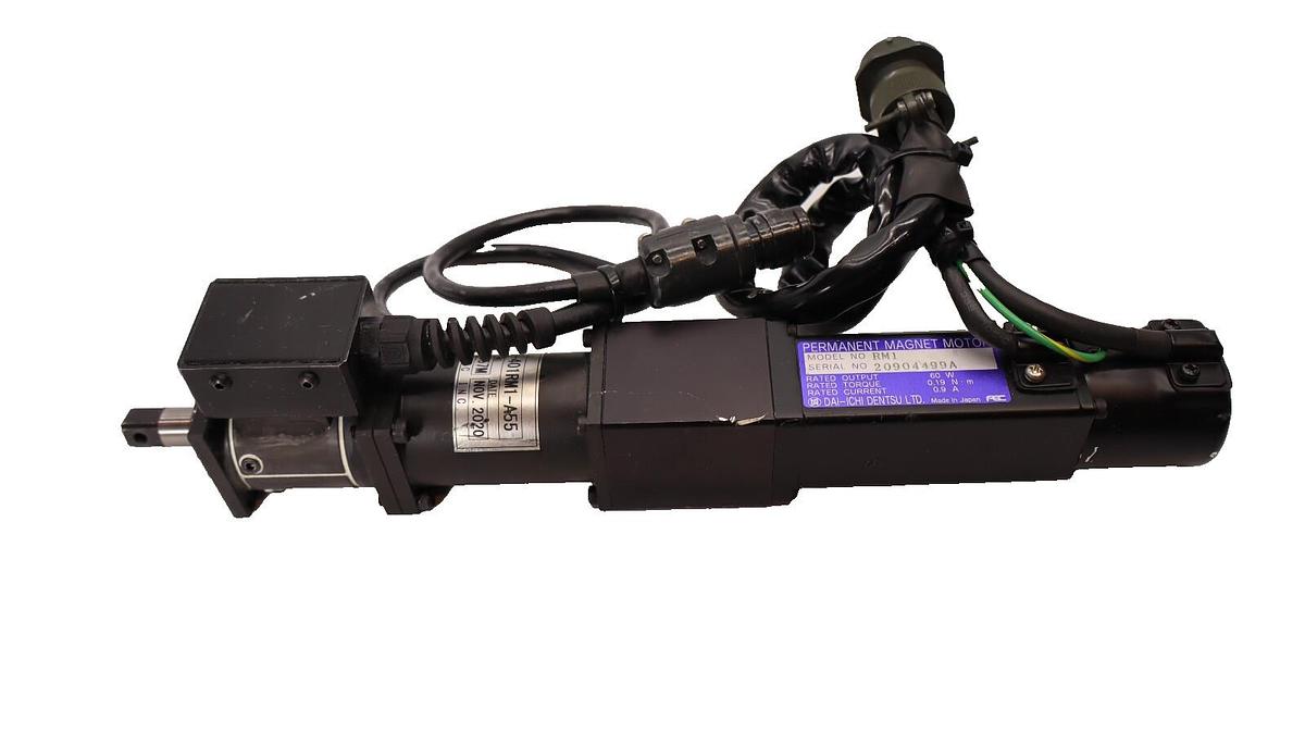 Used DAI-ICHI DENTSU NUTRUNNER NFT-401RM1-A55 Perm Magnet Motor RM1 Transd TD-40-NFS1