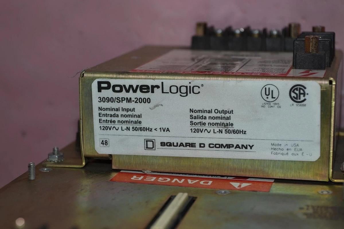 Used SQUARE D Power Logic Monitor 3020/CM-2350 3020 w/ CM-2350 3090/SPM-2000 SRG PROT