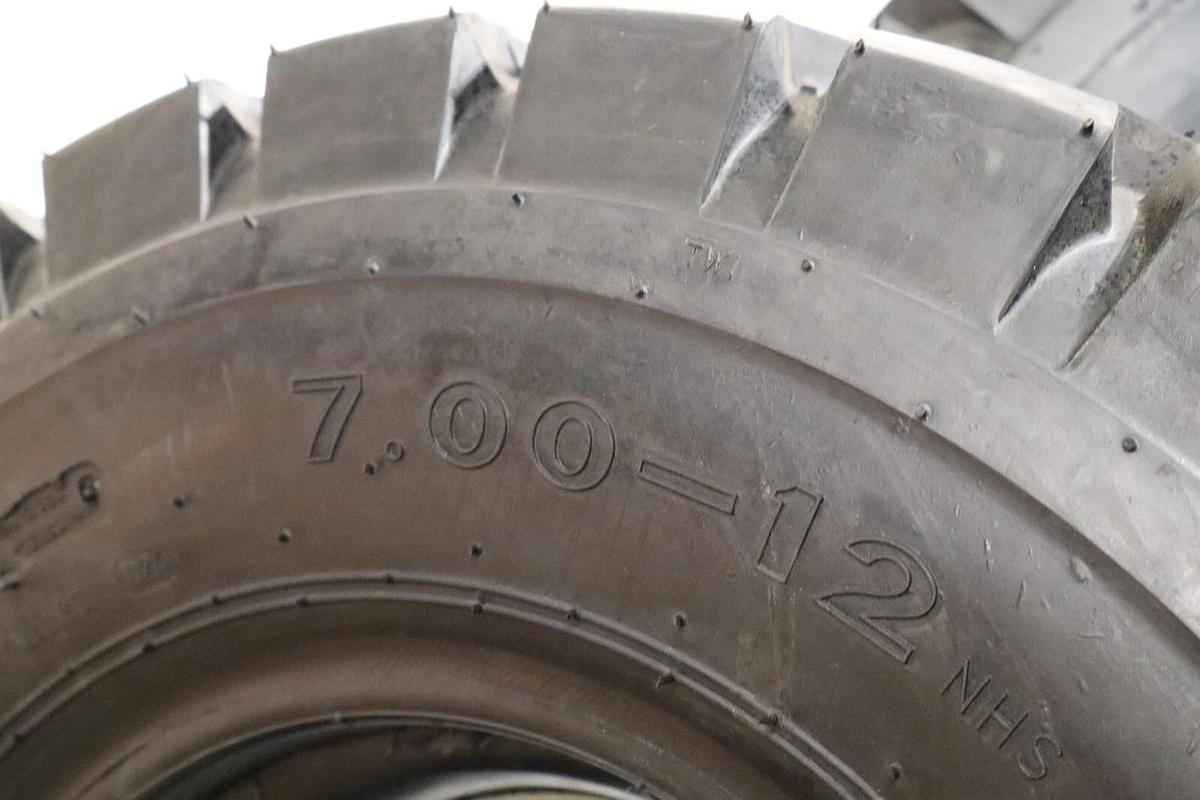 (NEW - PAIR) MERXENG 7.00-12 ( Tire + Tube) Forklift Replacement Tire