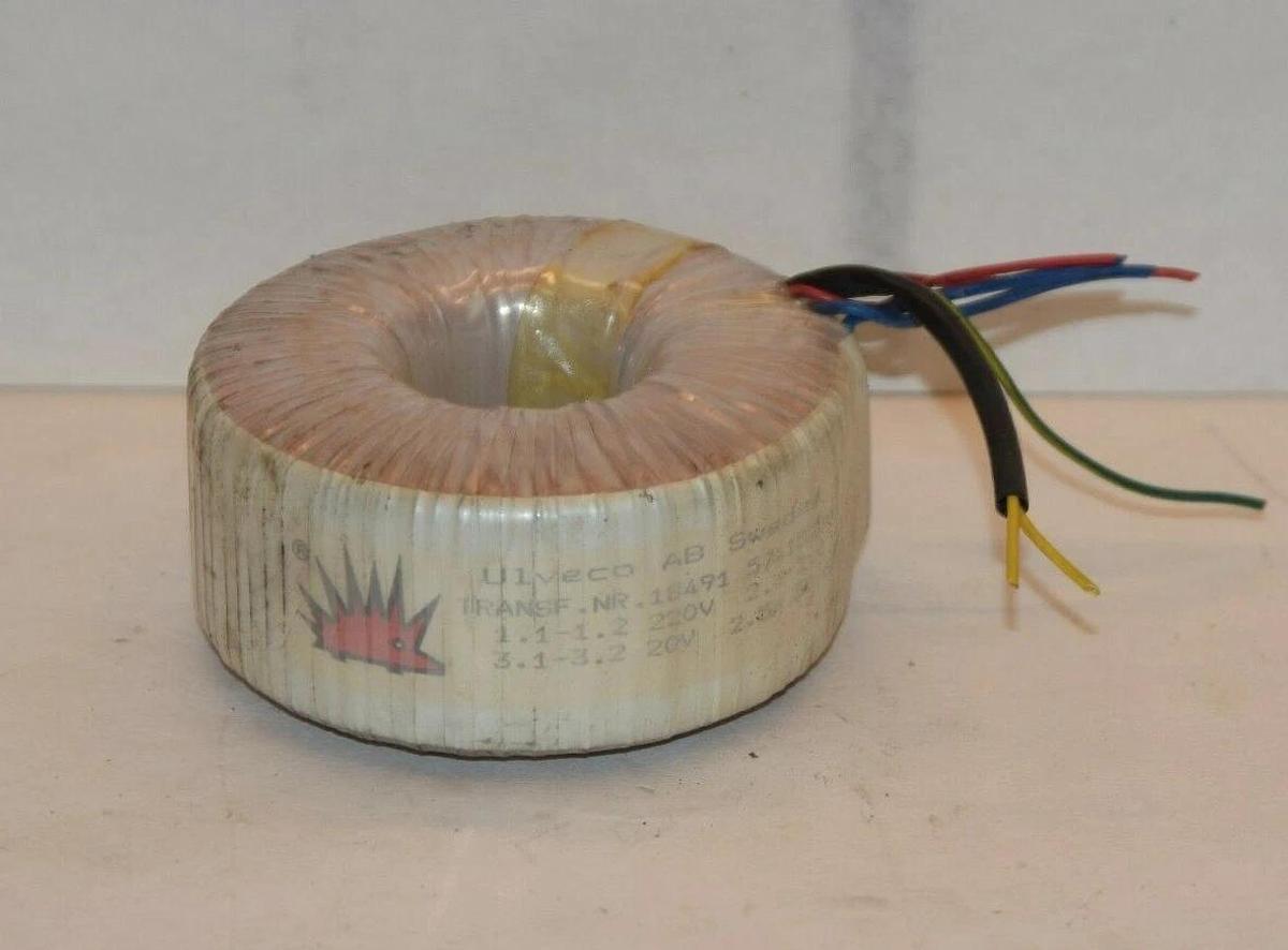 Used ULVECO AB 18491 5741520-7 220V 1.1-1.2 , 20V 3.1-3.2 Coil Transformer
