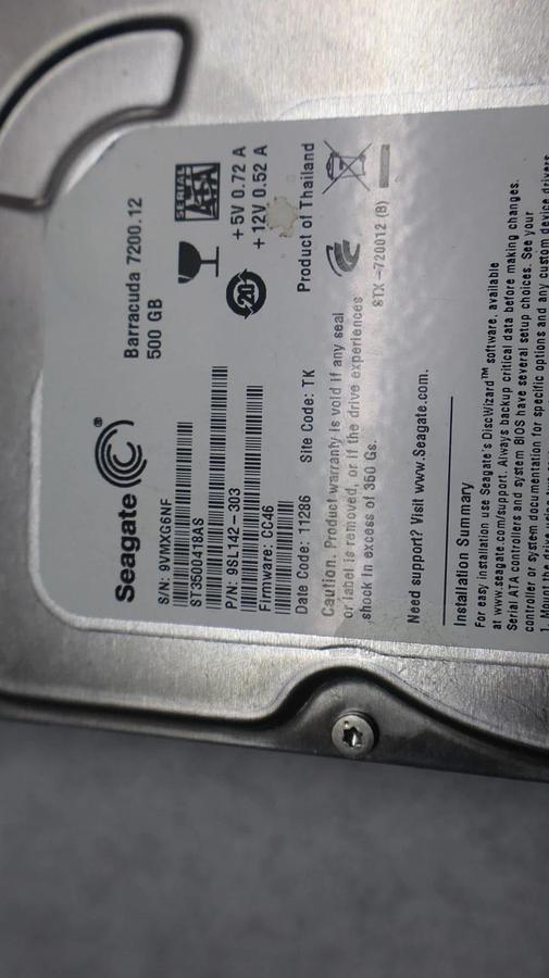 Used (Lot of 10) HDD Hard Drive Big Large Lot - 8 SATA and 2 MOLEX 500gb 160gb 80gb