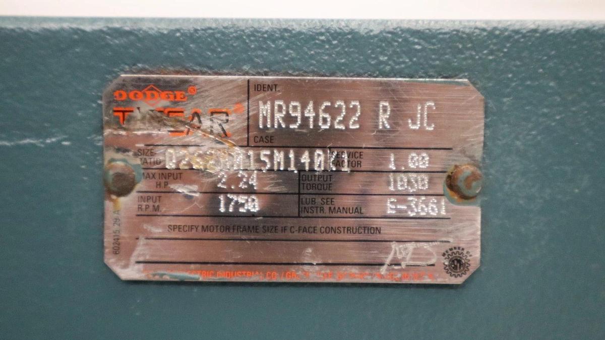 Used Dodge Tigear Gearbox Speed Reducer Q26B015M140K1 MR94622 R JC 1030