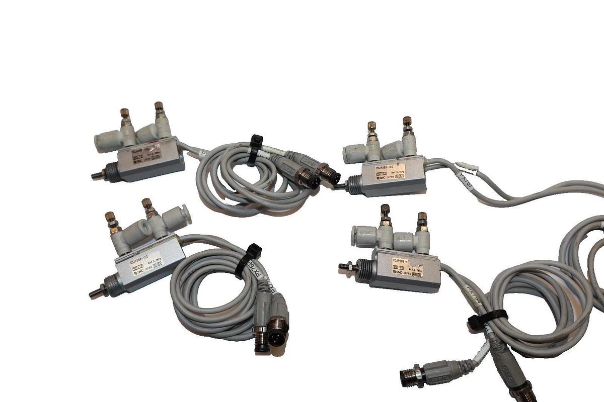 Used SMC CDJP2B6-10D , CDJP2B610D 0.7MPa Miniature Pneumatic Air Cylinder (Lot of 4)