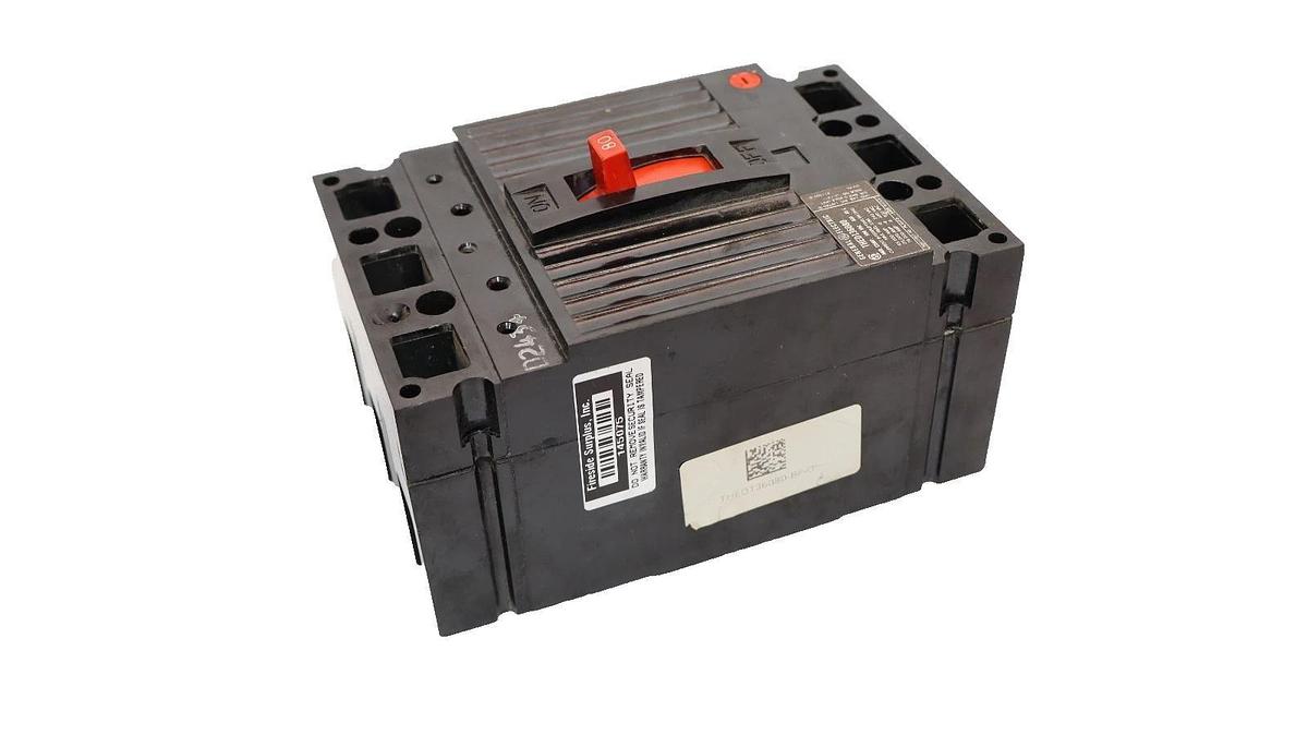 Used GE Molded Case Circuit Breaker THED136080 80A 80 Amp 3P 600Vac *READ*