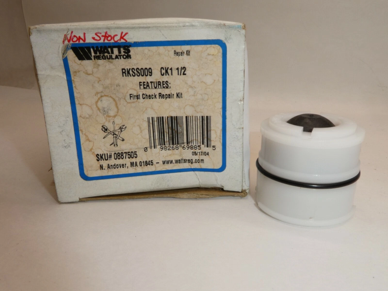 (NEW) WATTS REGULATOR RKSS009 CK1 1/2 1" Backflow Frist Check Repair Kit