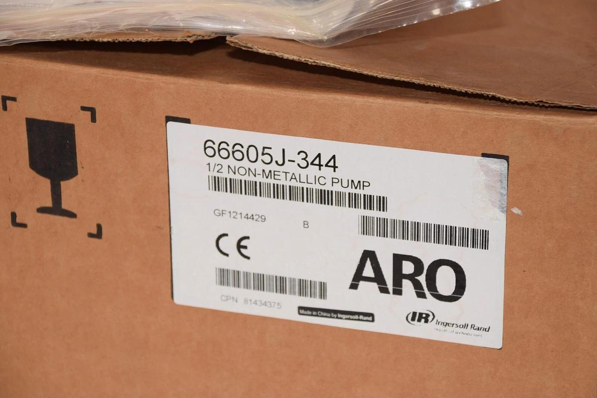 (NEW) ARO 66605J-344 100psi 6.9Bar 1/2 Non-Metallic Pump Double Diaphragm Pump