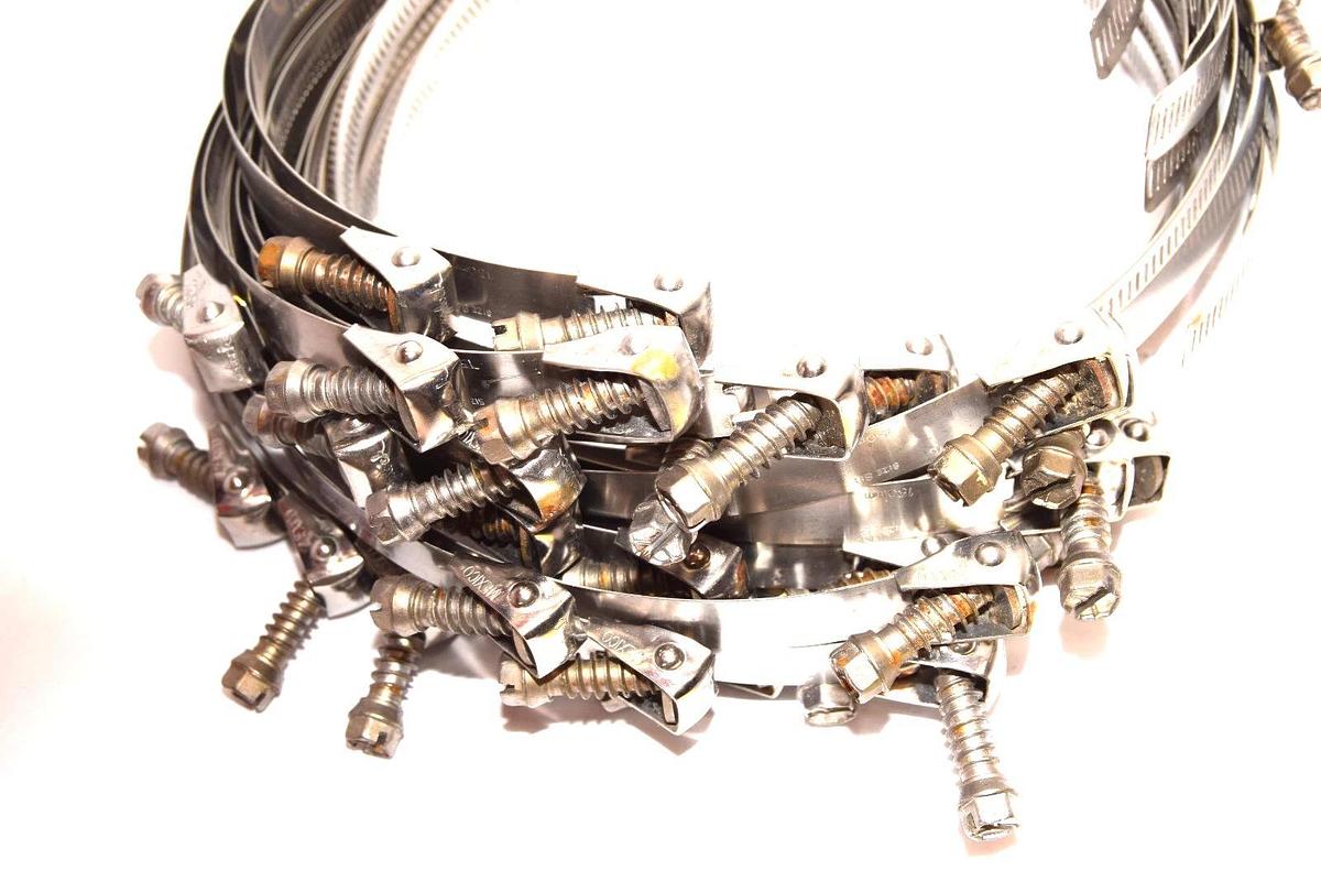 Used Ideal Snaplock Size 88 , 150mm Stainless Steel Hose Clamp (Lot of 31)