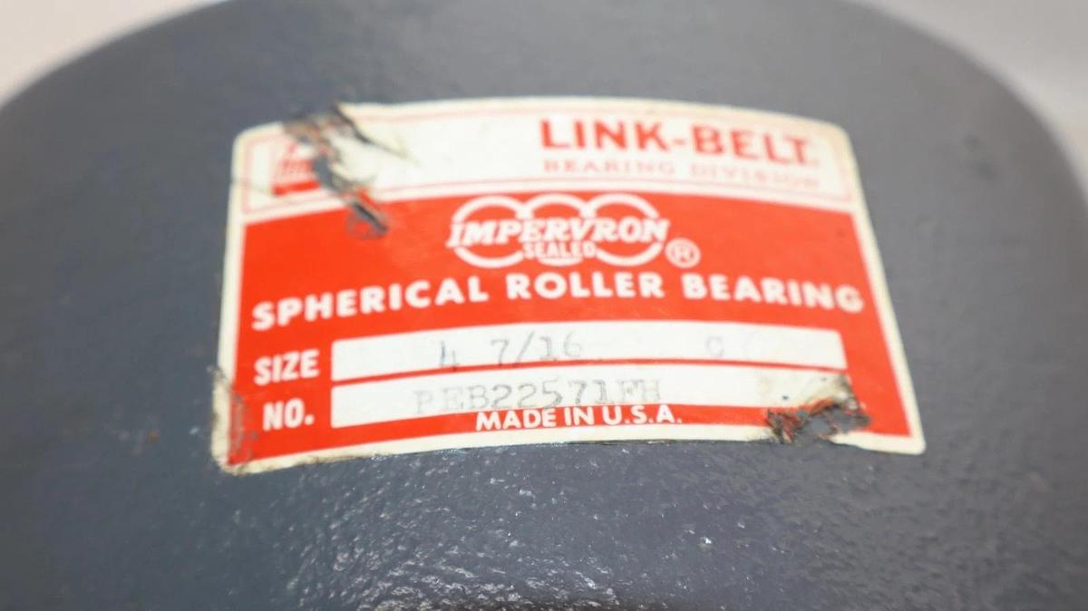 Linkbelt Pillow Block Bearing 4-Bolt 4-7/16" HOUSING ONLY PEB22571FH (NOS)