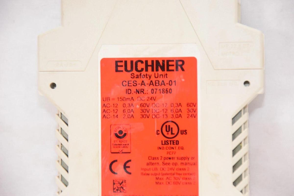 Used EUCHNER CES-A-ABA-01 24V Safety Unit Module