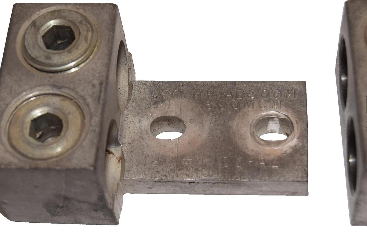 Used CFC-NY-AD600M 600MCM #4 CU-AL Double Mechanical Lugs (Lot of 2)