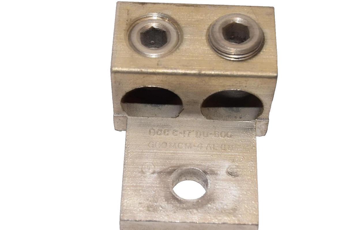DCC C-17 DU-600 600mcm-4 AL-CU Double Mechanical Lugs (New - Lot of 2)