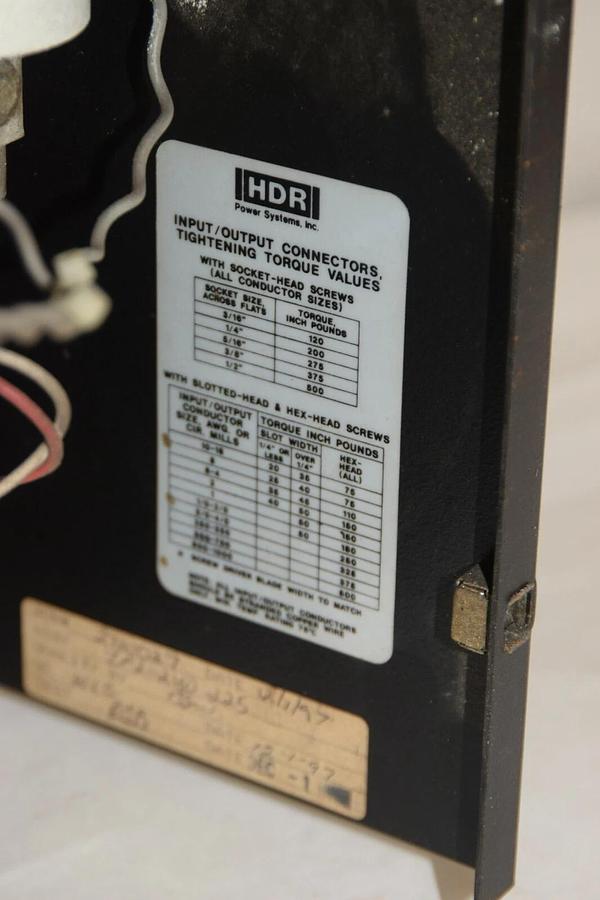 Used HDR / AMETEK  ZF2-240-225 240VAC 3PH 60Hz 225A 4-20MADC 500Ω Power Cont. Drive