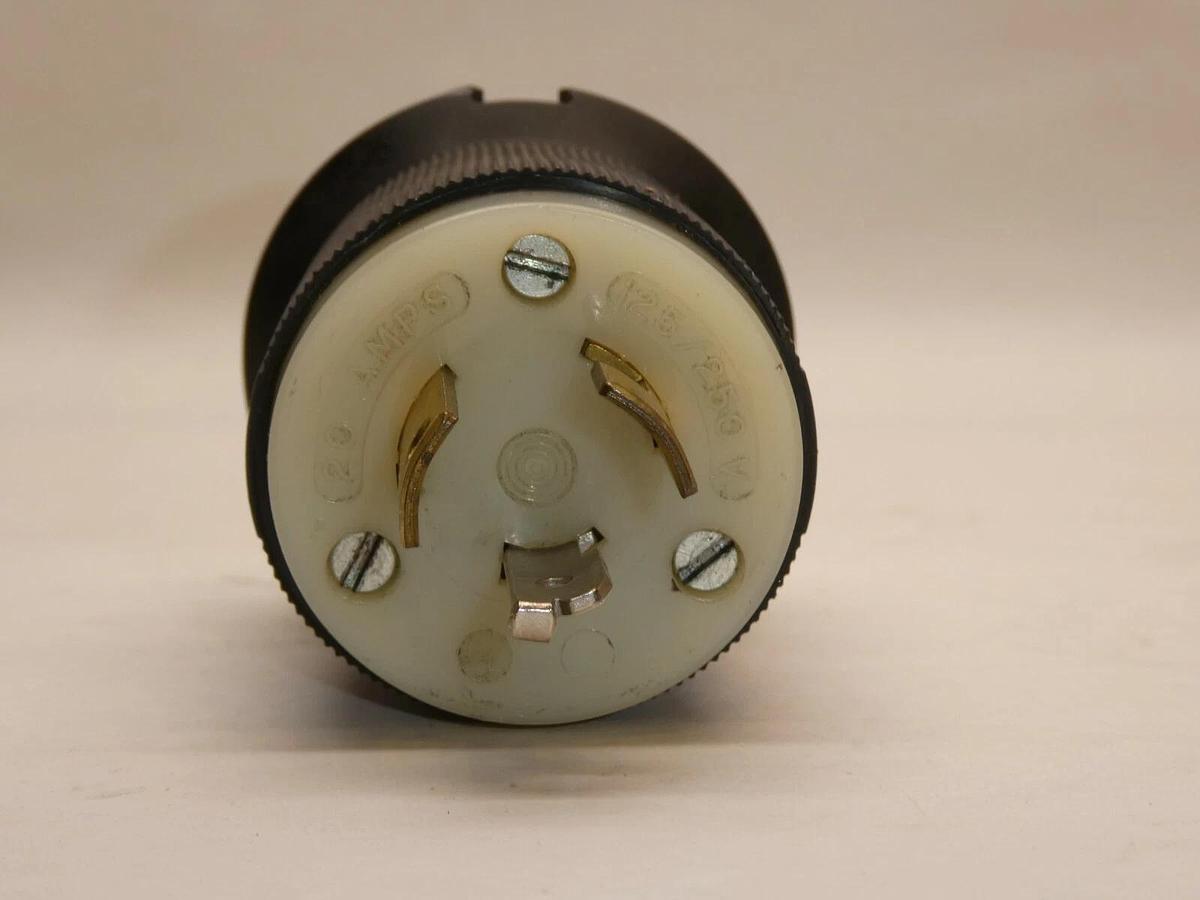 (NEW - Lot of 2) HUBBELL 20A 125V 3P Twist Lock Plug