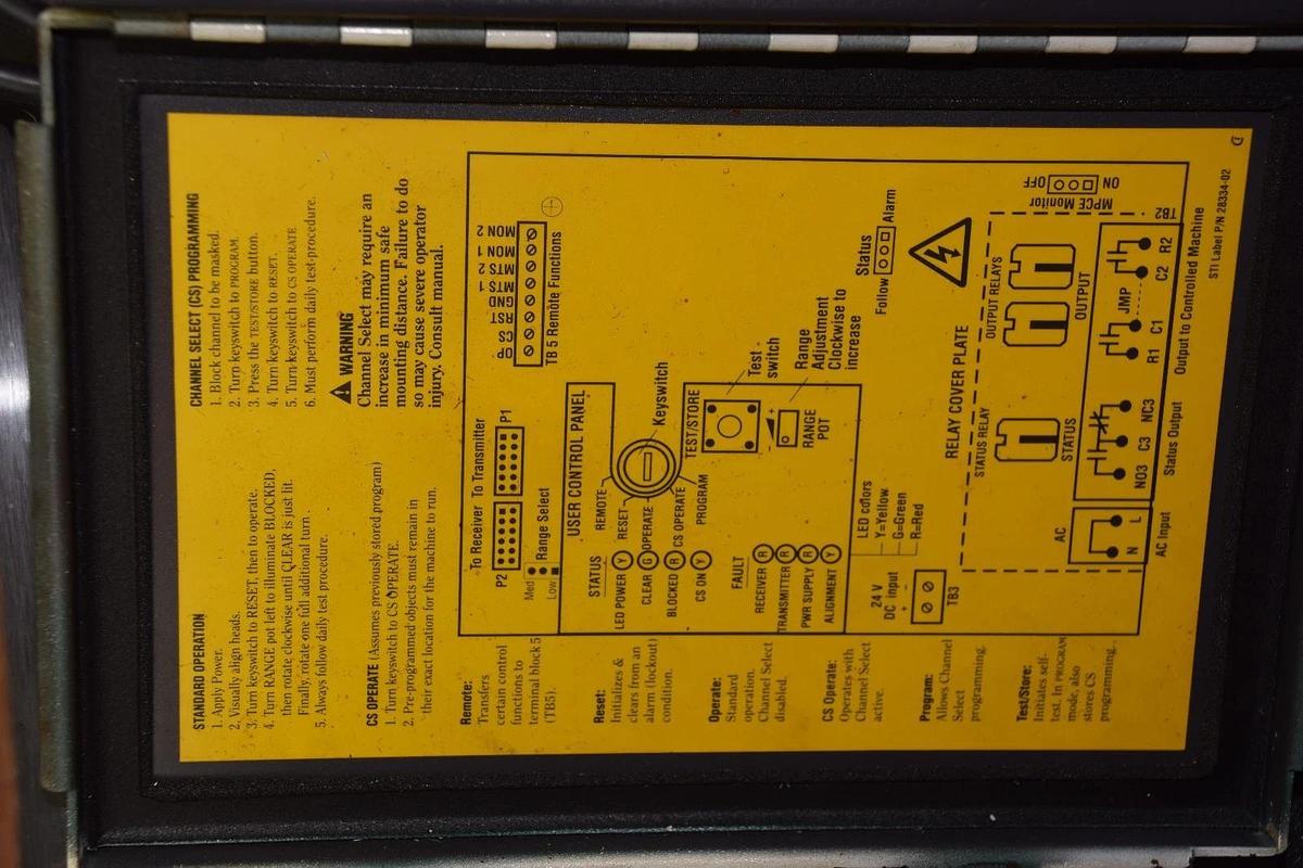 Used STI MiniSafe MS4300B-2 Light Curtain Controller MS4304B-2 43268-0040