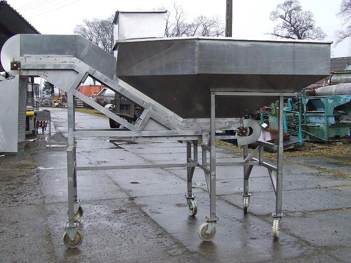 Used Bunker with a modular threshold conveyor - 350 mm