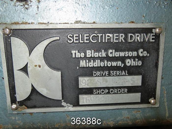 Used Black Clawson 12P Selectifier Screen Drive #36388