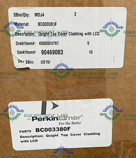 Perkin Elmer BC003380F Qsight Top Cover Cladding with LCD 100/200 Series