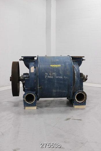 Used Somarakis SV3633.2 Somarakis Vacuum Pump, Cast Iron Rotor, Cast Iron Body, Packing, Sv3633.2, Compares To A Nash Cl4002, 20 Vane Rotor. Pos 4 #27553