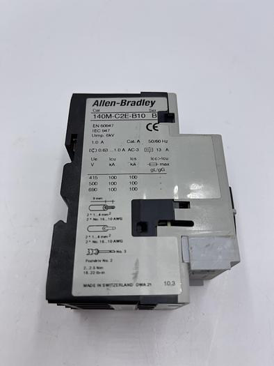 Used Allen-Bradley 140M-C2E-B10 Ser B 