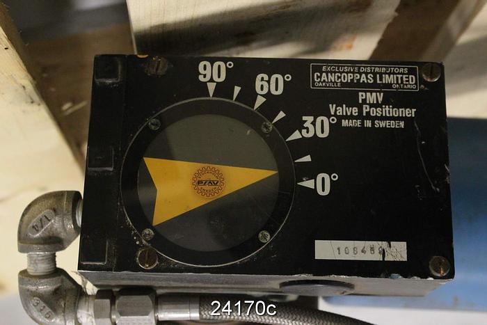 Used Neles Jamesbury L1CMA04AATA 4" Neles Jamesbury Air Operated Butterfly Valve, 316 Stainless Steel  Body, 329 Stainless Steel  Shaft, 316 Stainless Steel  Butterfly, Seat Inc 825 Cr, 150 Lb Rating, Neles Jamesbury Series C50S Ii, Cancoppas Limited Pmv 108409